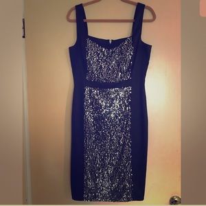 Little Black dress with sequin front
